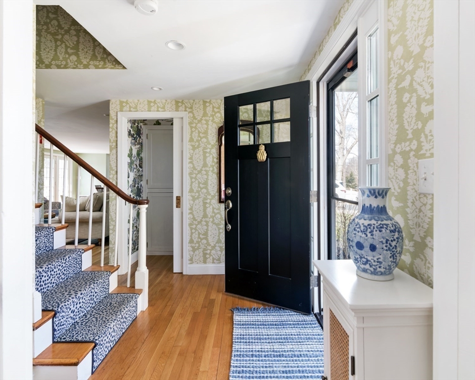 8 Rockwood Road Hingham, MA 02043 - Photo 3 of 27 a view of entryway and hall with wooden floor