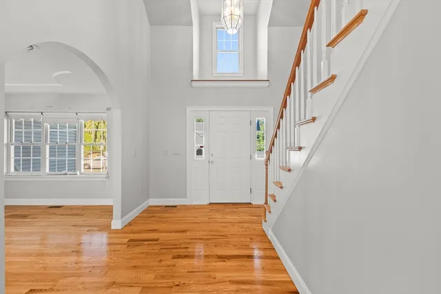 a view of an front door