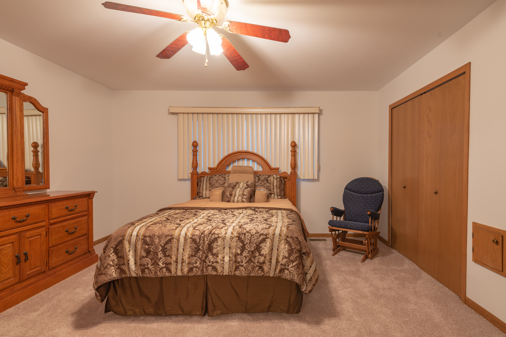 17841 Maine Court Orland Park, IL 60467 - Photo 23 of 29 a bedroom with a bed and a chandelier