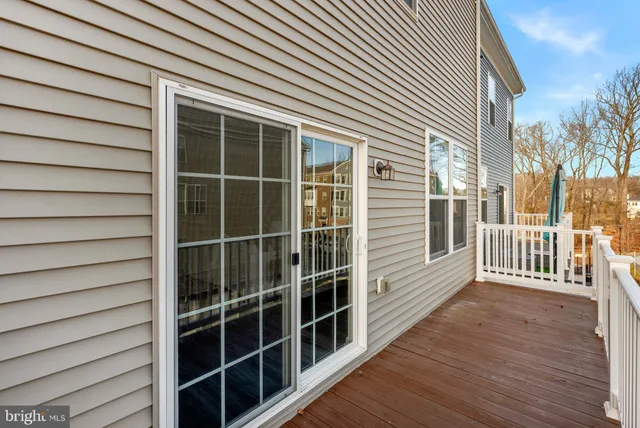 a view of a house with a large window
