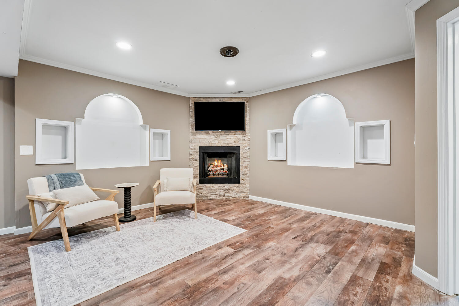 2725 West 127th Lane Crown Point, IN 46307 - Photo 43 of 51 a living room with furniture and a wooden floor