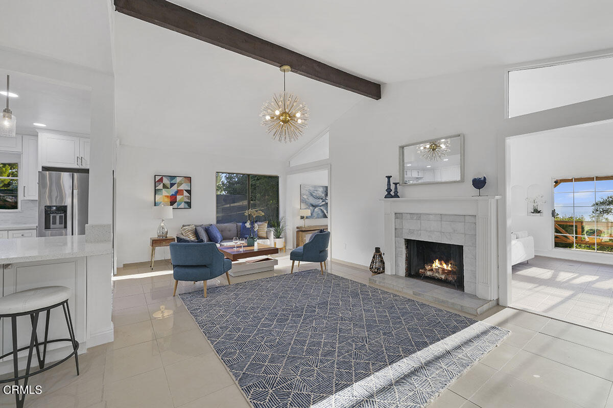10842 Owens Place Tujunga, CA 91042 - Photo 7 of 68 a living room with furniture and a fireplace