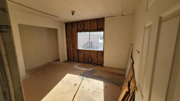 a view of front door