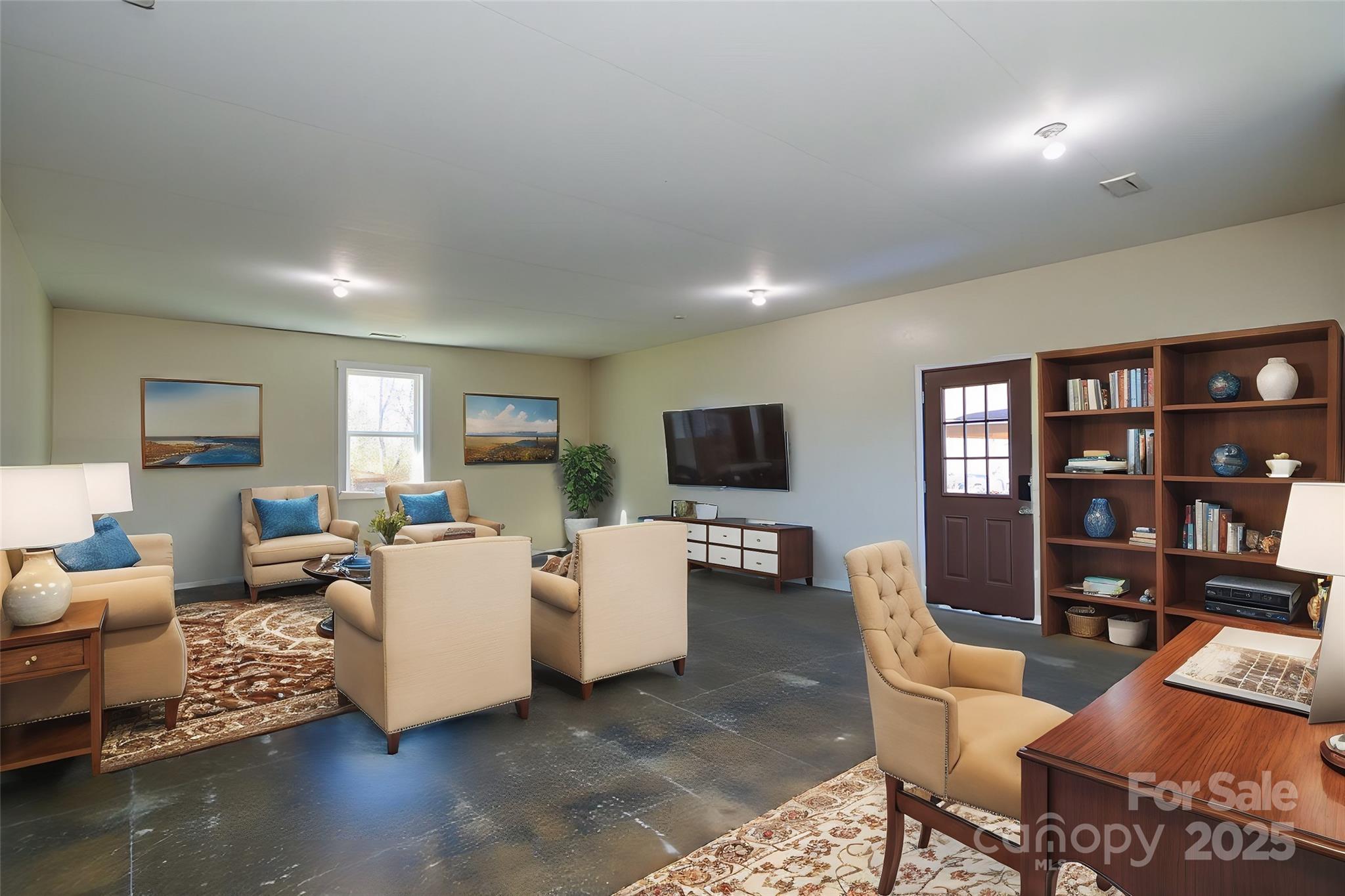 6615 Love Mill Road Monroe, NC 28110 - Photo 23 of 37 a living room with fireplace furniture and a flat screen tv
