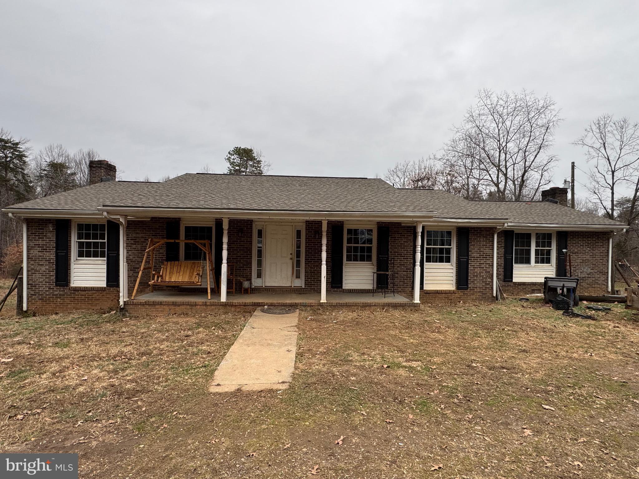 307 Dan Hall Road Mineral, VA 23117 - Photo 36 of 36 front view of a house with a sitting area