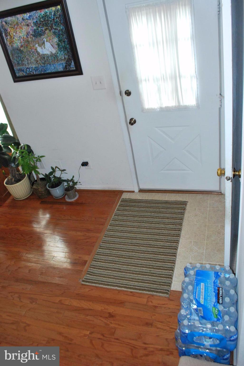 6900 Villa-Del-Rey Court Springfield, VA 22150 - Photo 2 of 29 a view of a hallway with wooden floor and a potted plant