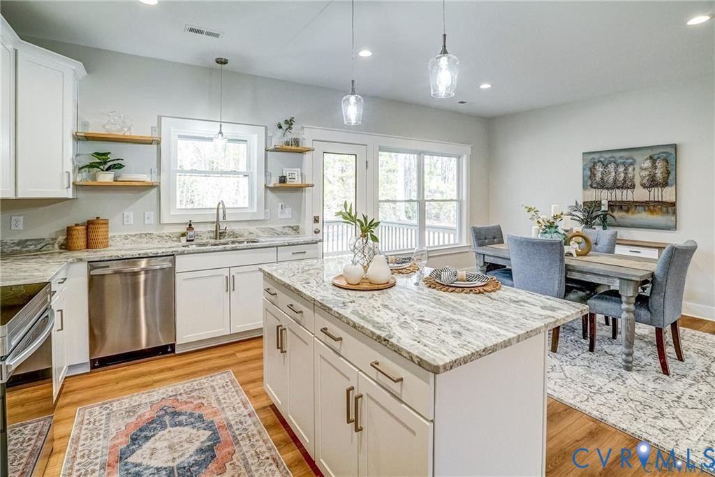 Lot 1 Three Chopt Road Louisa, VA 23093 - Photo 13 of 37 Bright kitchen featuring white cabinetry, light co