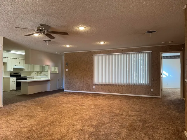 a view of kitchen and window