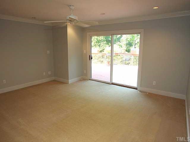10005 Grafton Road Raleigh, NC 27615 - Photo 17 of 25 Master bedroom with fresh paint has it's own entrance to deck!