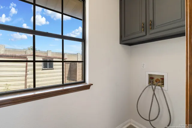 a view of a door in a room