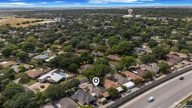 an aerial view of multiple house
