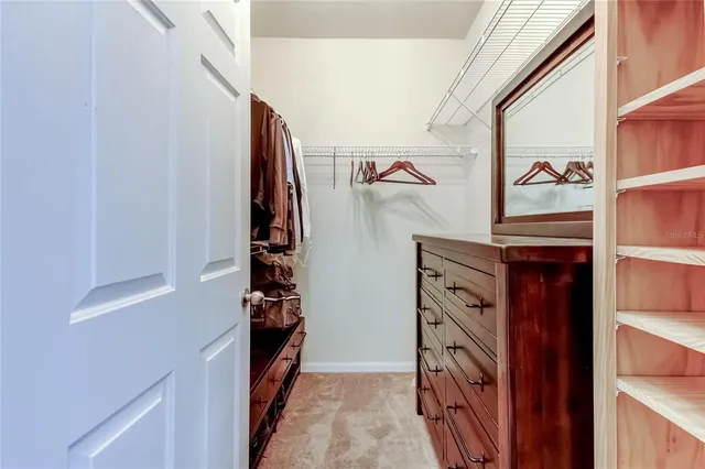 a view of walk in closet