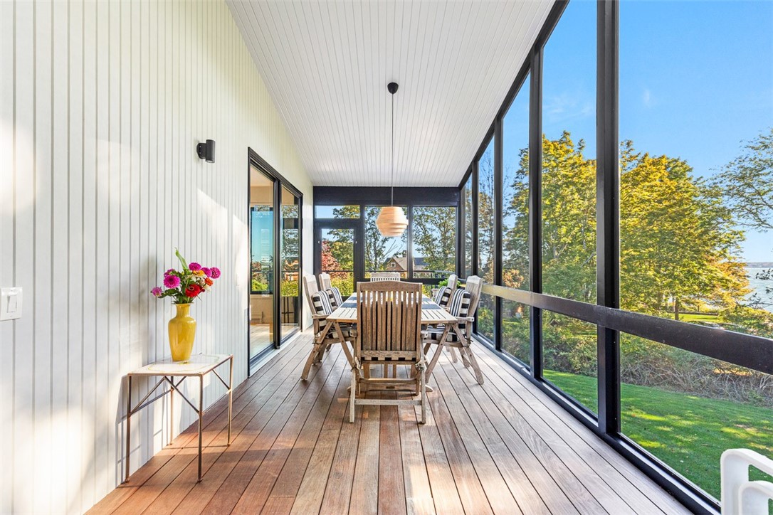 18 Collins Terrace Jamestown, RI 02835 - Photo 22 of 50 screened in porch with 12' ceilings