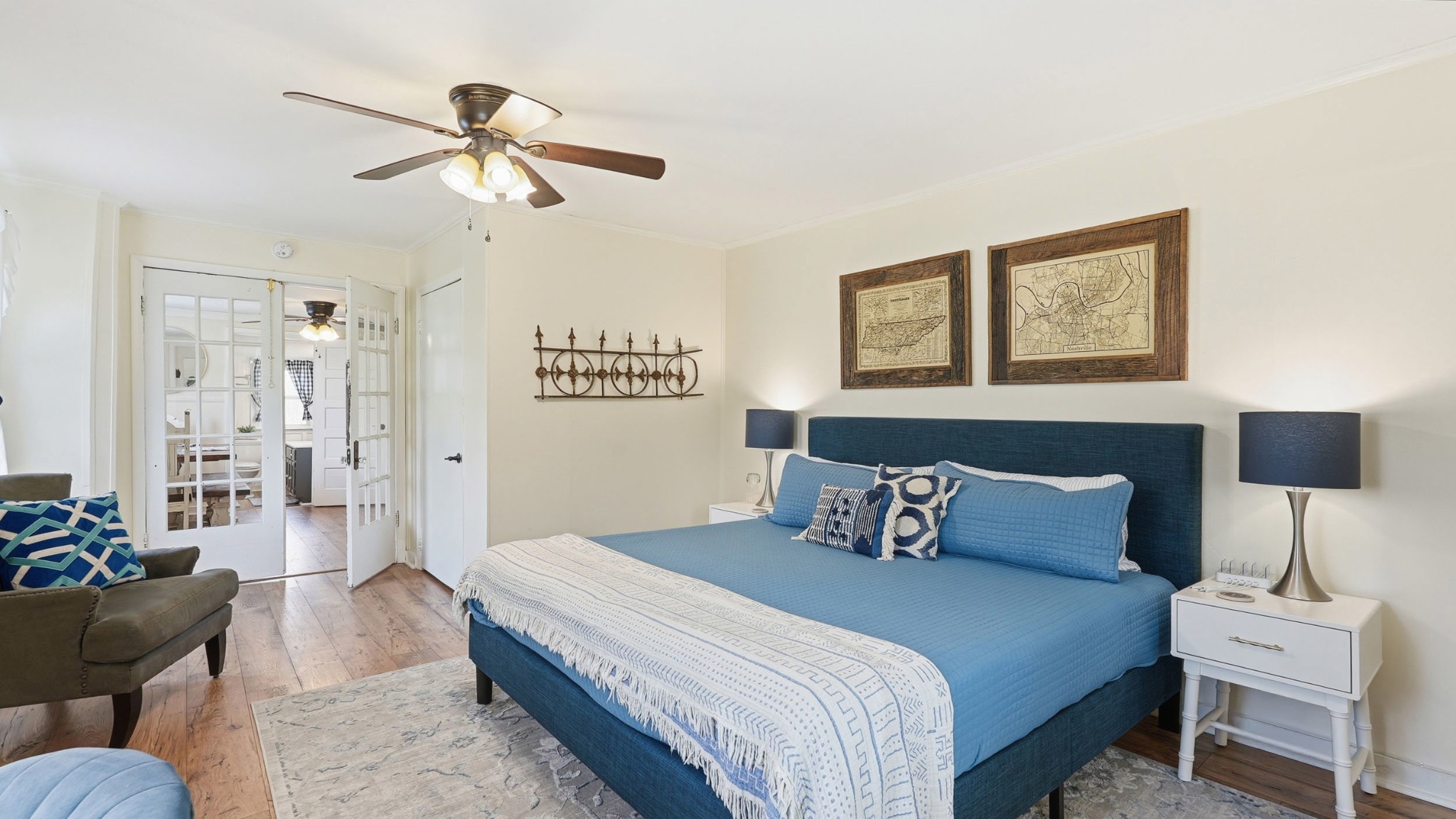 2820 Lockertsville Road Ashland City, TN 37015 - Photo 45 of 47 a bedroom with a bed and a couch