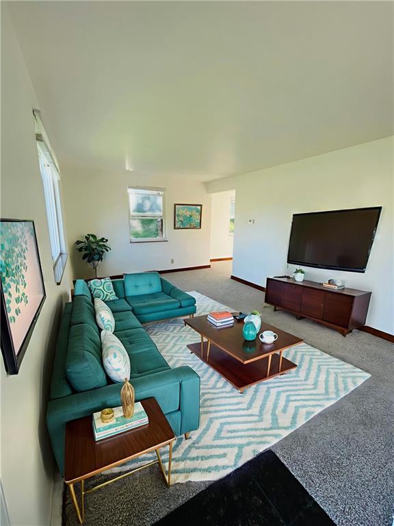 8149 Peebles Road Pittsburgh, PA 15237 - Photo 15 of 36 a living room with couches and a table with rug