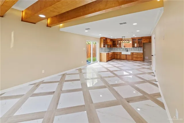 a view of an empty room