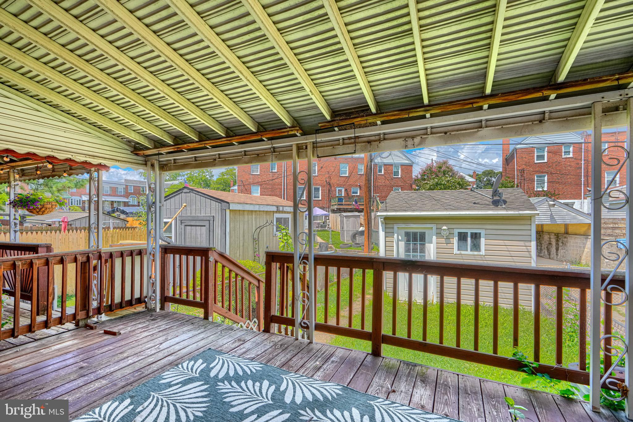 1924 Searles Road Dundalk, MD 21222 - Photo 32 of 35 Backyard/ Covered Deck
