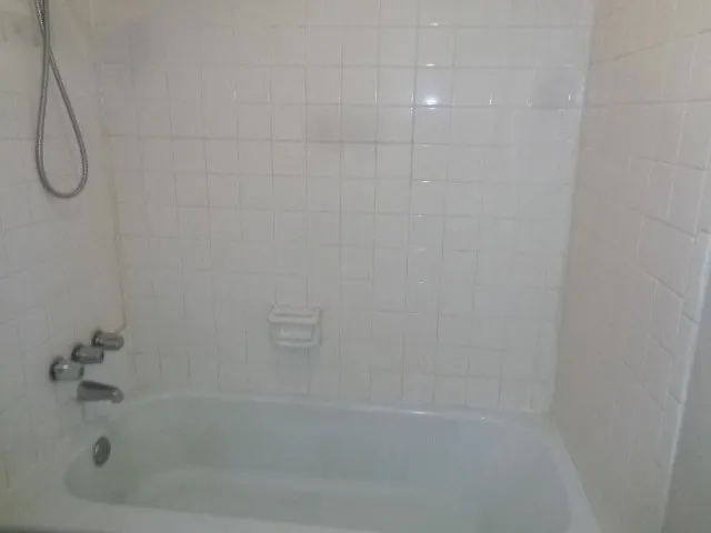 a close up of a bathtub