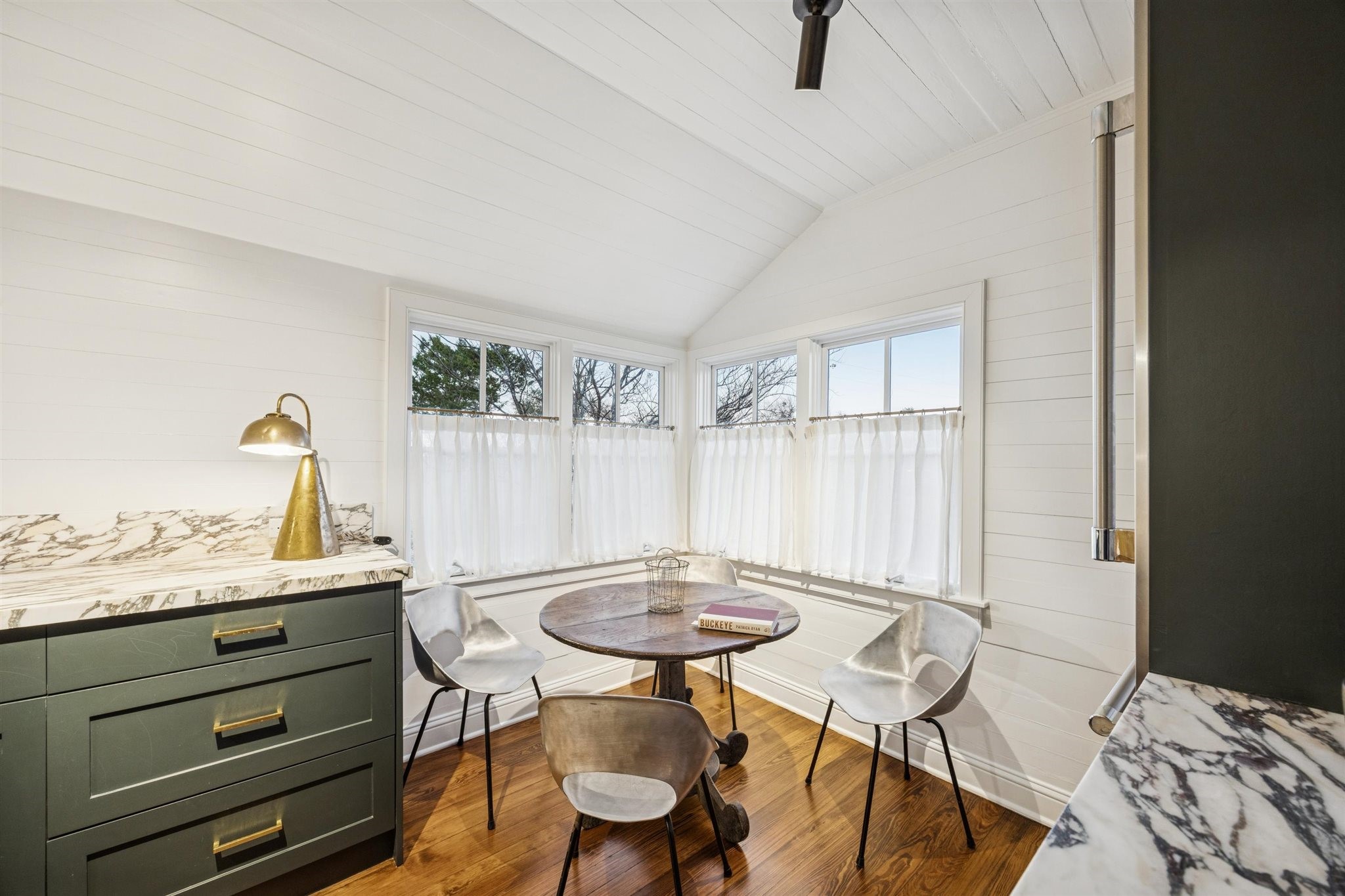 6389 Miller Road New Ulm, TX 78950 - Photo 11 of 49 a view of a workspace with furniture and a window