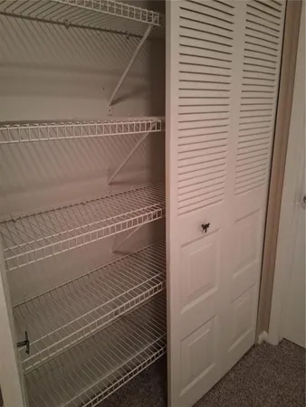 a close view of closet