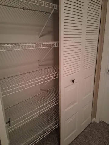 a close view of closet