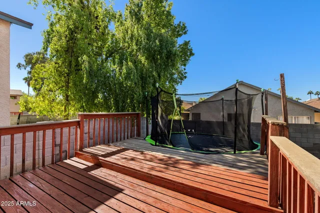a view of outdoor space and deck