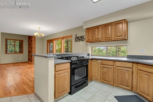 a kitchen with granite countertop cabinets stainless steel appliances a sink and a window