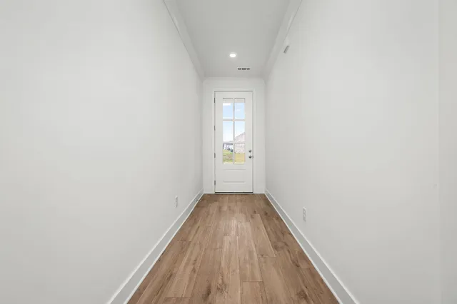 a view of an empty room