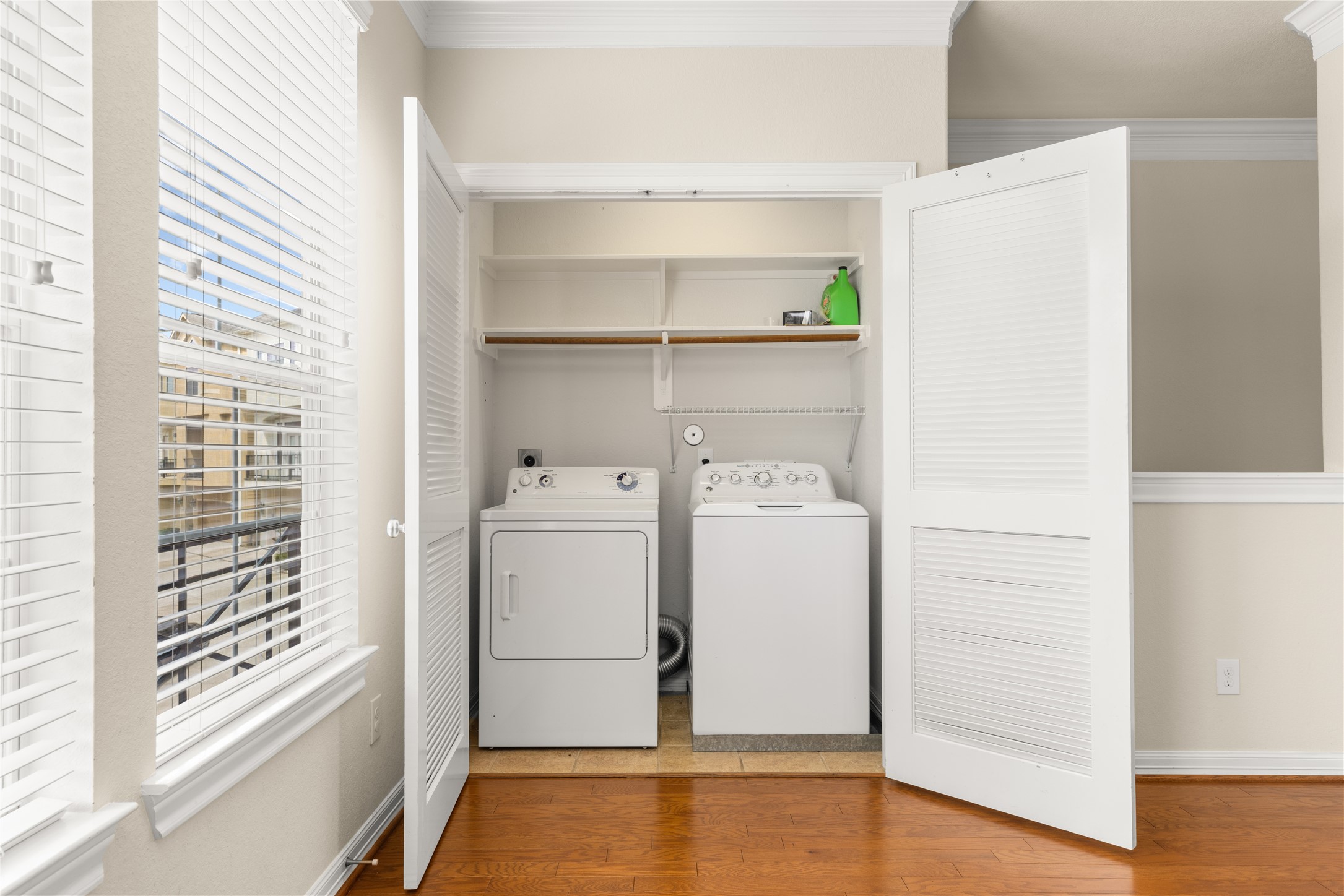 3334 Clearview Villa Way Houston, TX 77025 - Photo 26 of 35 Laundry room is located on the second floor. Washer and Dryer is included.