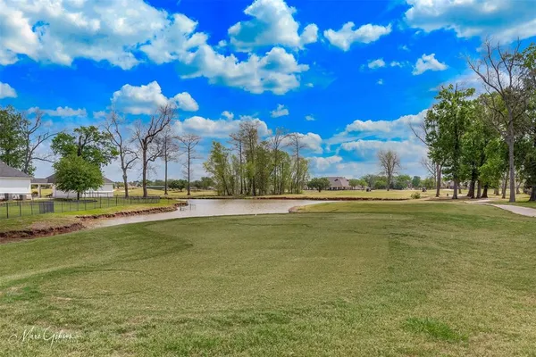 a view of large trees and houses with outdoor space