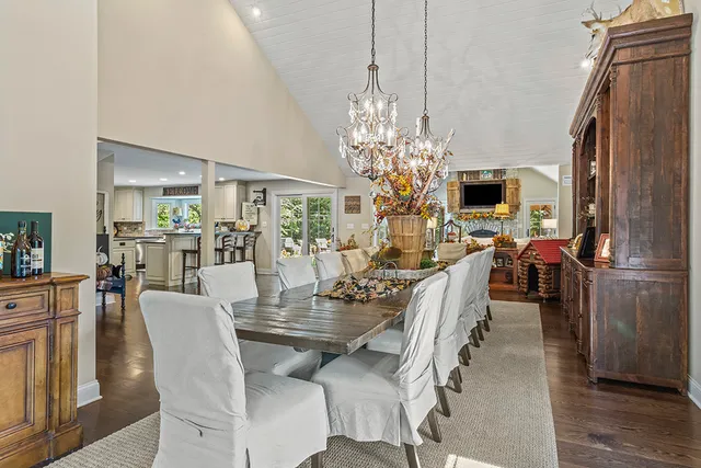 a spacious bathroom with a bathtub and sink