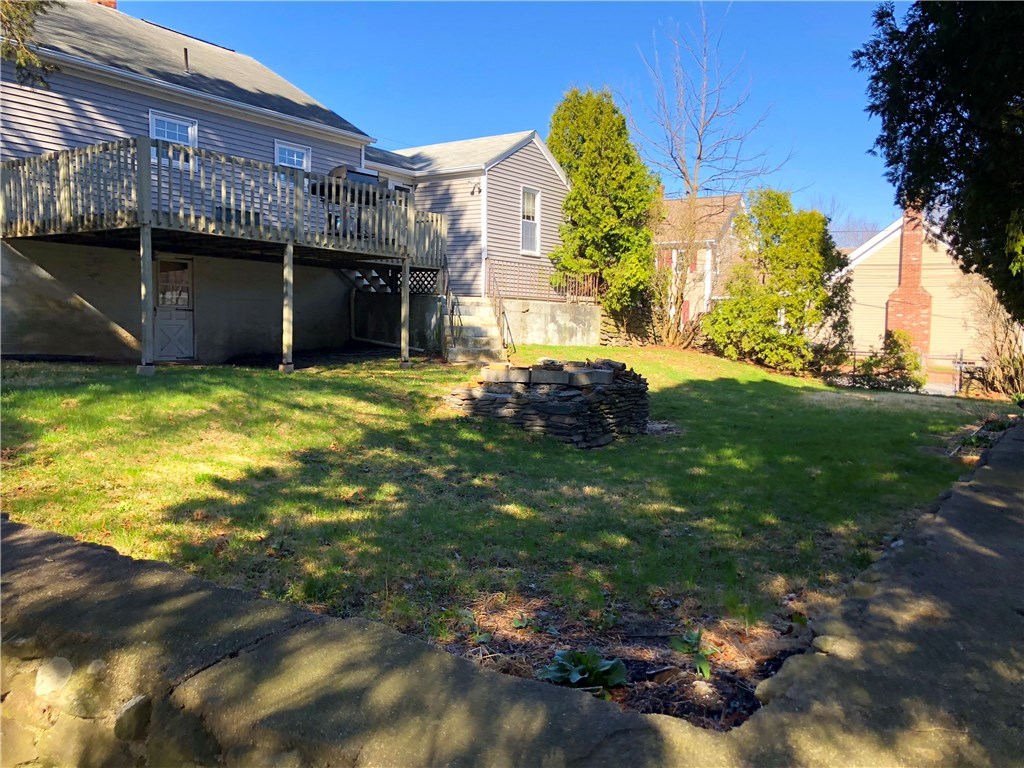 271 Great Road North Smithfield, RI 02896 - Photo 25 of 30 rear yard with deck and fire pit
