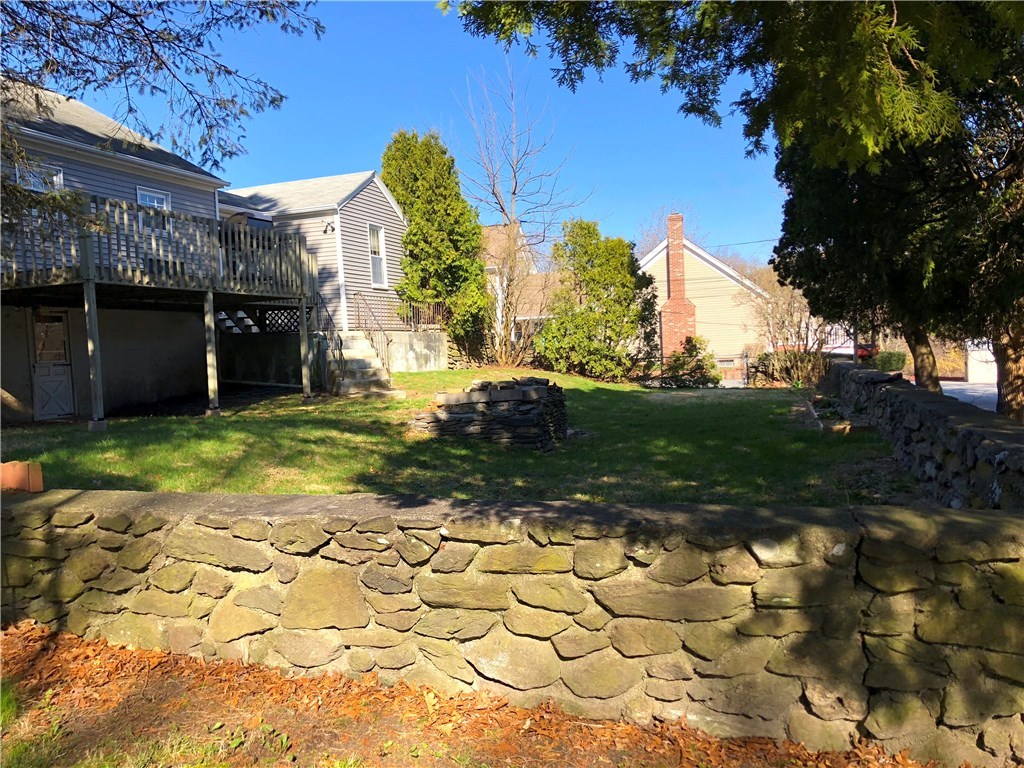 271 Great Road North Smithfield, RI 02896 - Photo 26 of 30 rear yard enclosed by stone wall