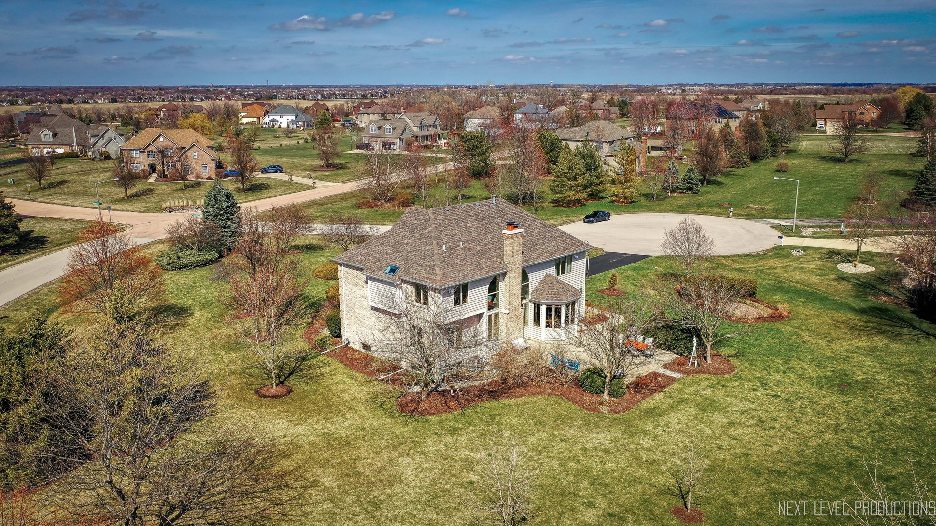 5370 Old Reserve Road Oswego, IL 60543 - Photo 40 of 48 an aerial view of residential houses with outdoor space