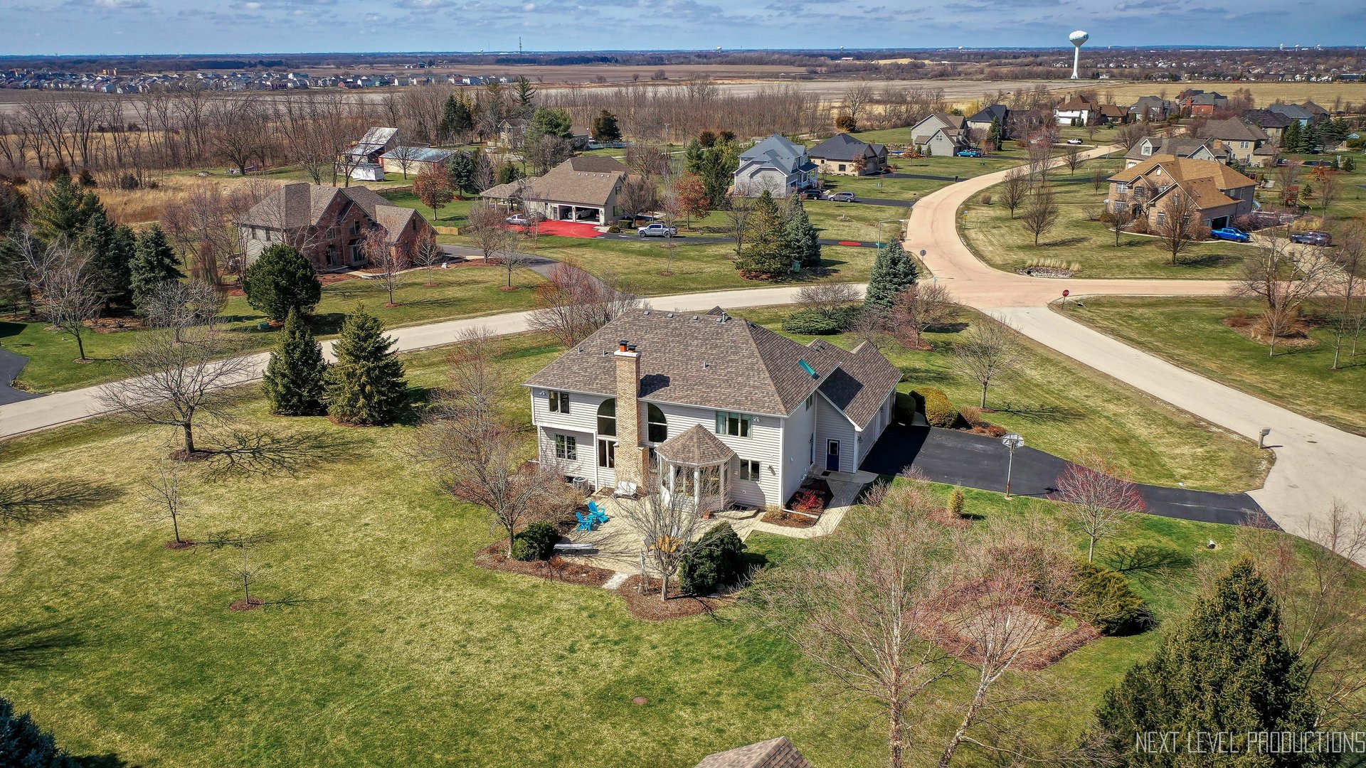 5370 Old Reserve Road Oswego, IL 60543 - Photo 43 of 48 an aerial view of a house with outdoor space