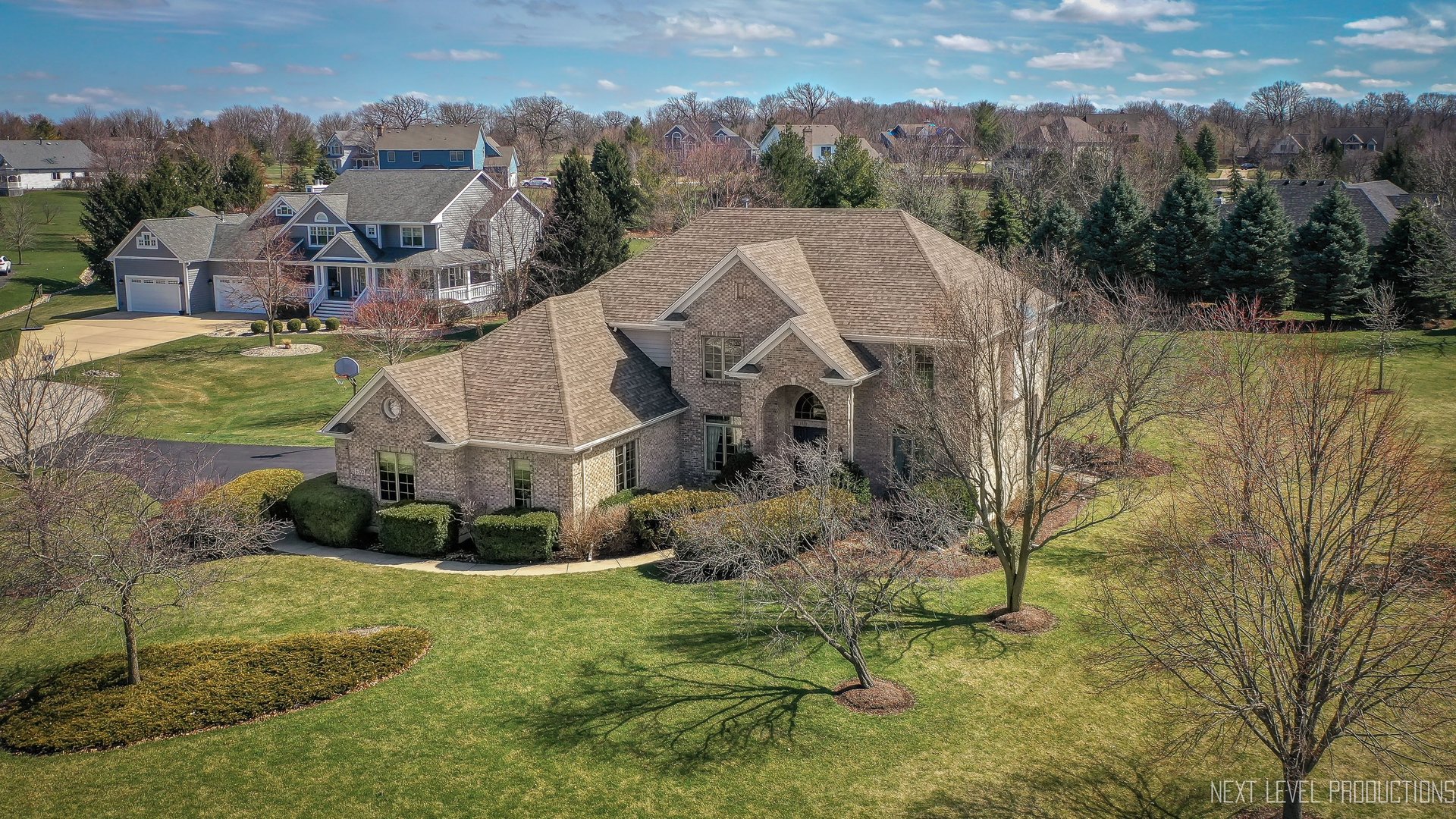 5370 Old Reserve Road Oswego, IL 60543 - Photo 7 of 48 an aerial view of a house with a yard
