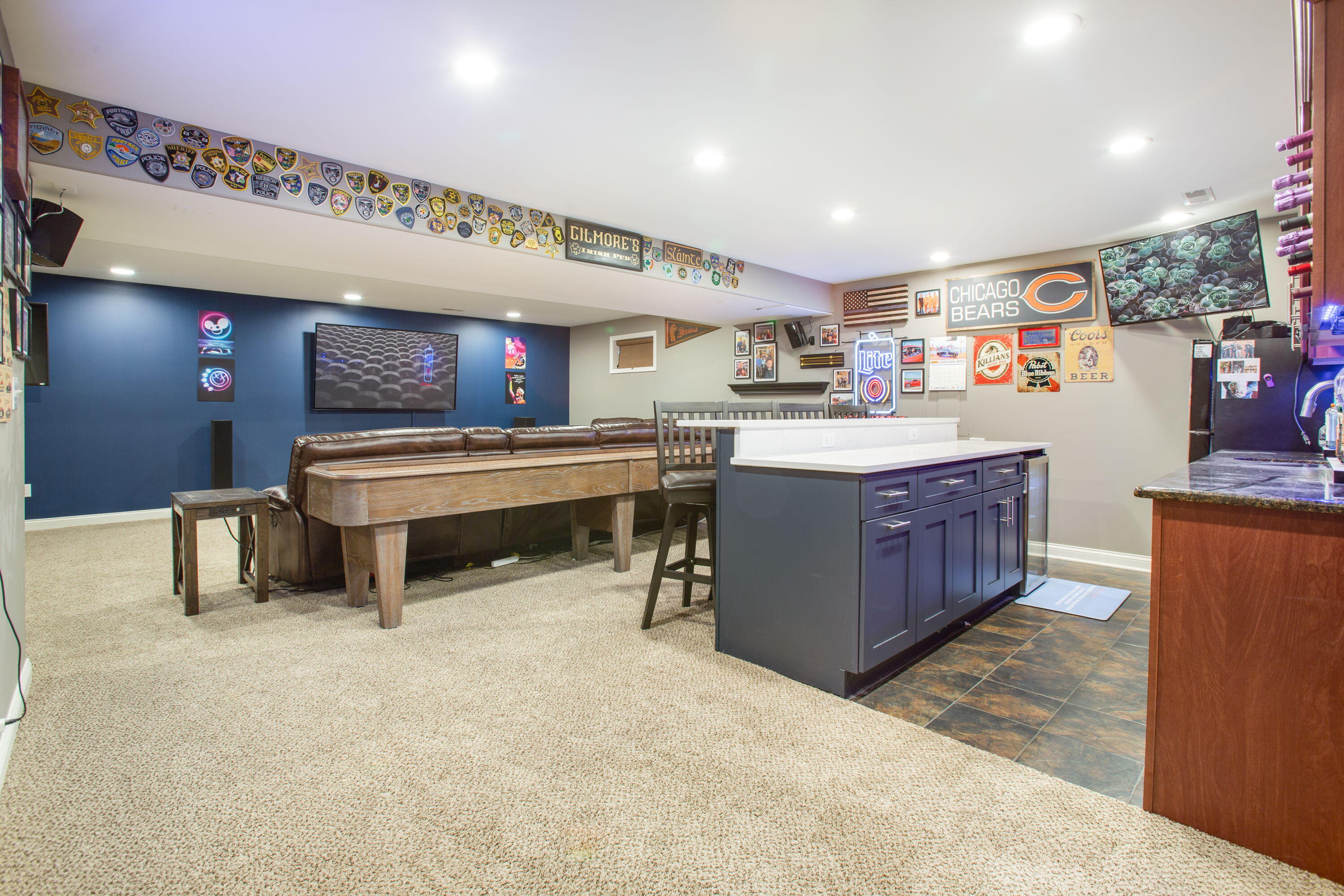 3352 Field Hawk Drive Valparaiso, IN 46383 - Photo 13 of 17 a living room with stainless steel appliances kitchen island granite countertop lots of counter top and furniture