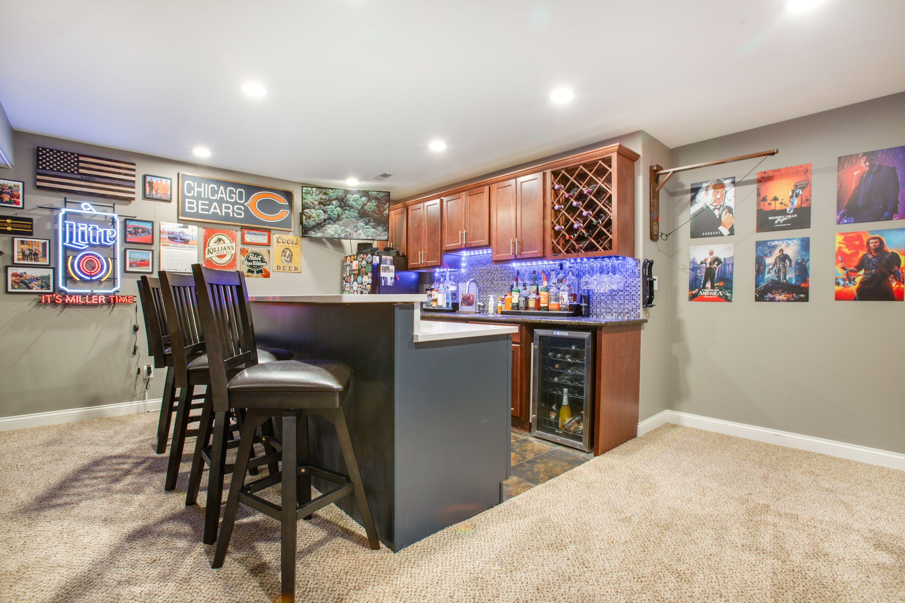 3352 Field Hawk Drive Valparaiso, IN 46383 - Photo 14 of 17 a room with stainless steel appliances kitchen island granite countertop furniture and a kitchen view