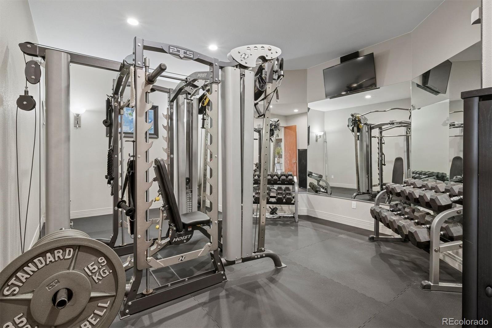 23534 Waynes Way Golden, CO 80401 - Photo 43 of 50 a view of a room with gym equipment