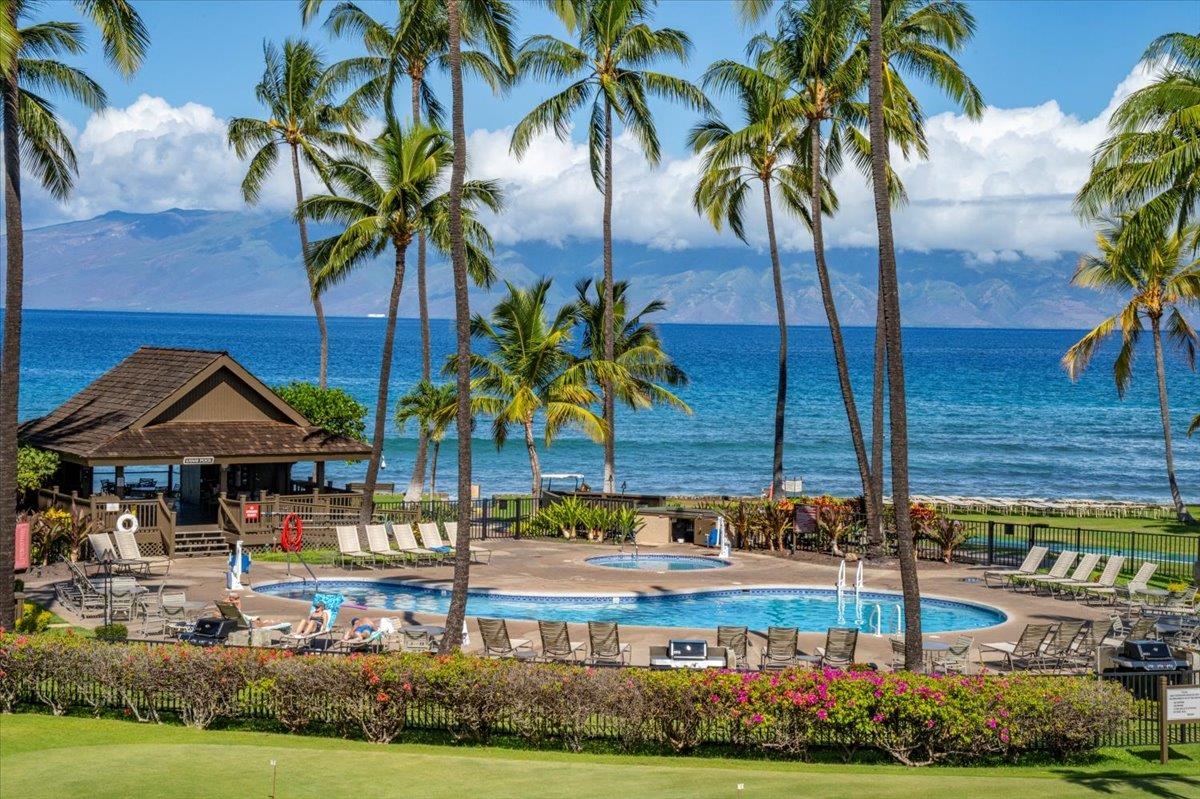 3543 Lower Honoapiilani Road, Unit J302 Lahaina, HI 96761 - Photo 20 of 44 a front view of a house with garden