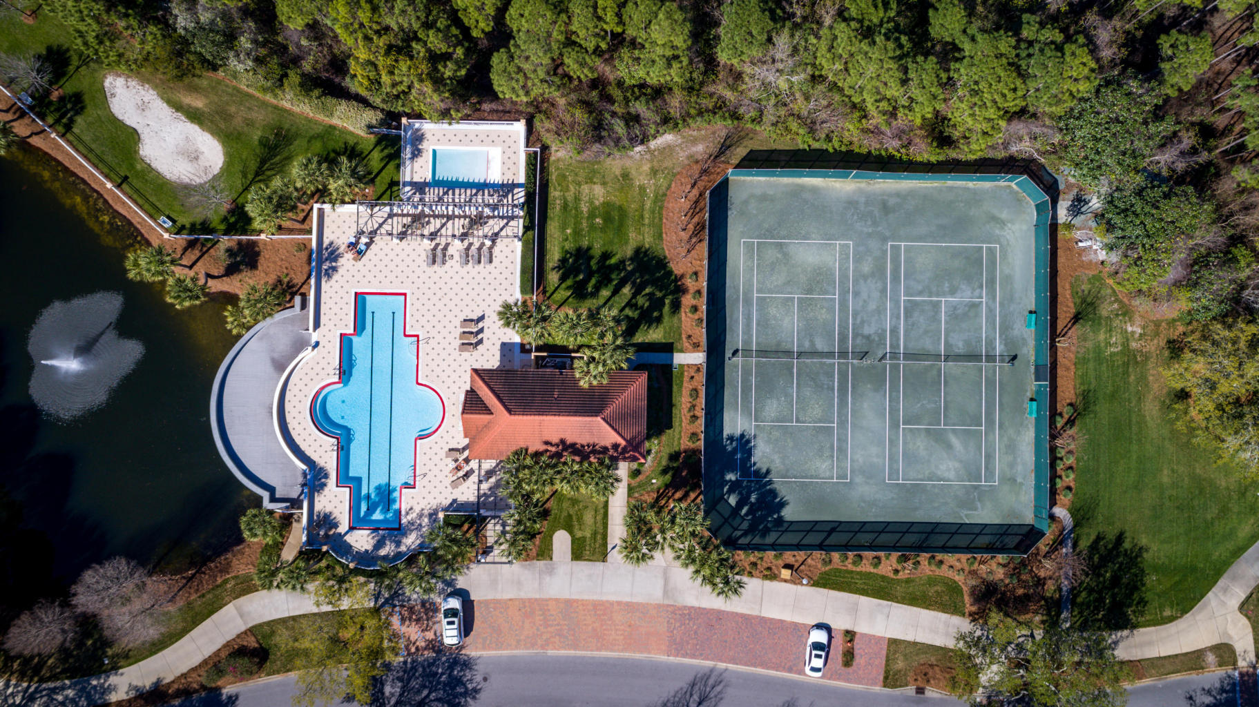 Lot 152 Commodore Point Destin, FL 32541 - Photo 11 of 15 Aerial Pool and tennis courts