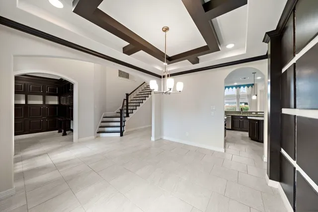 a room with furniture