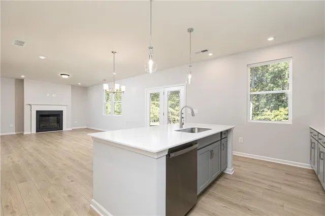 a view of an empty room and window