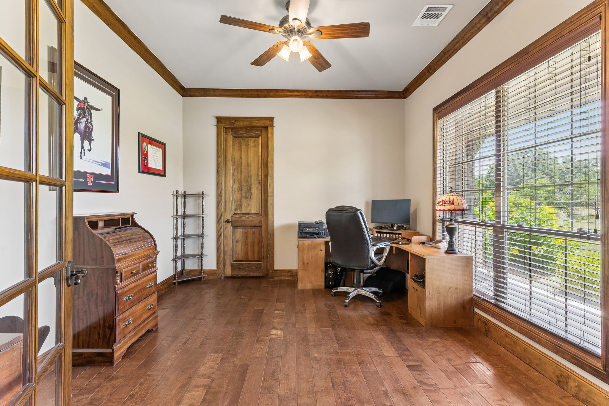 438 Patricia Road Georgetown, TX 78628 - Photo 5 of 36 Spacious office overlooks front acreage & includes extra large storage closet.