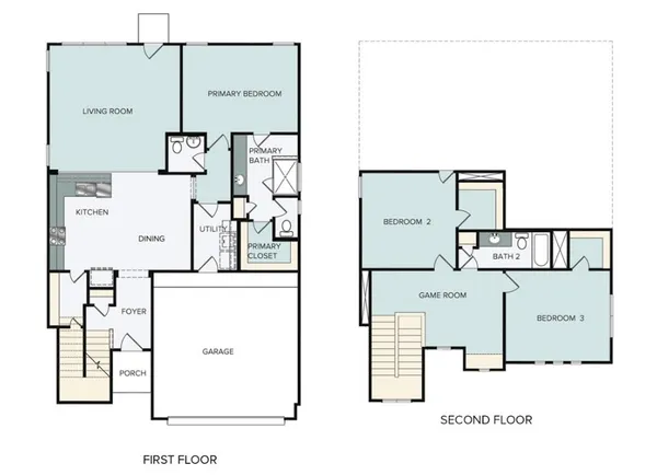 a close view of staircase with a mirror
