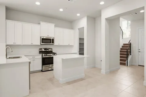 a view of a livingroom with an empty space
