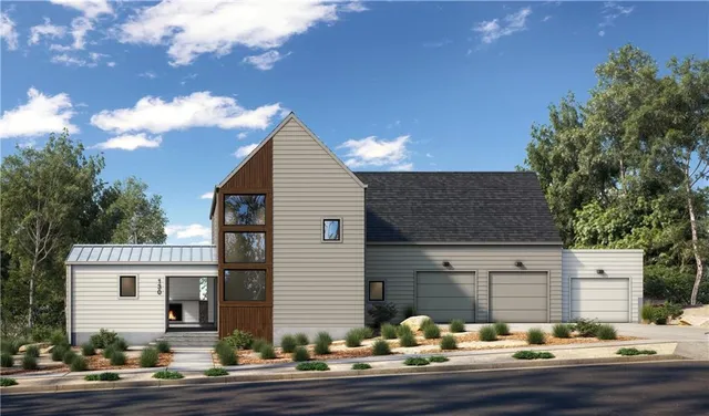 a front view of a house with yard