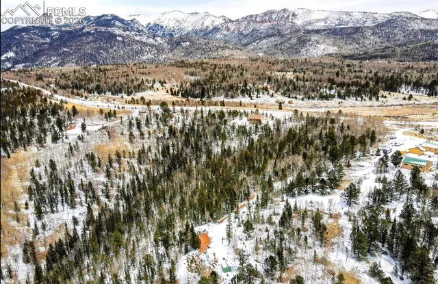 a view of city and mountain