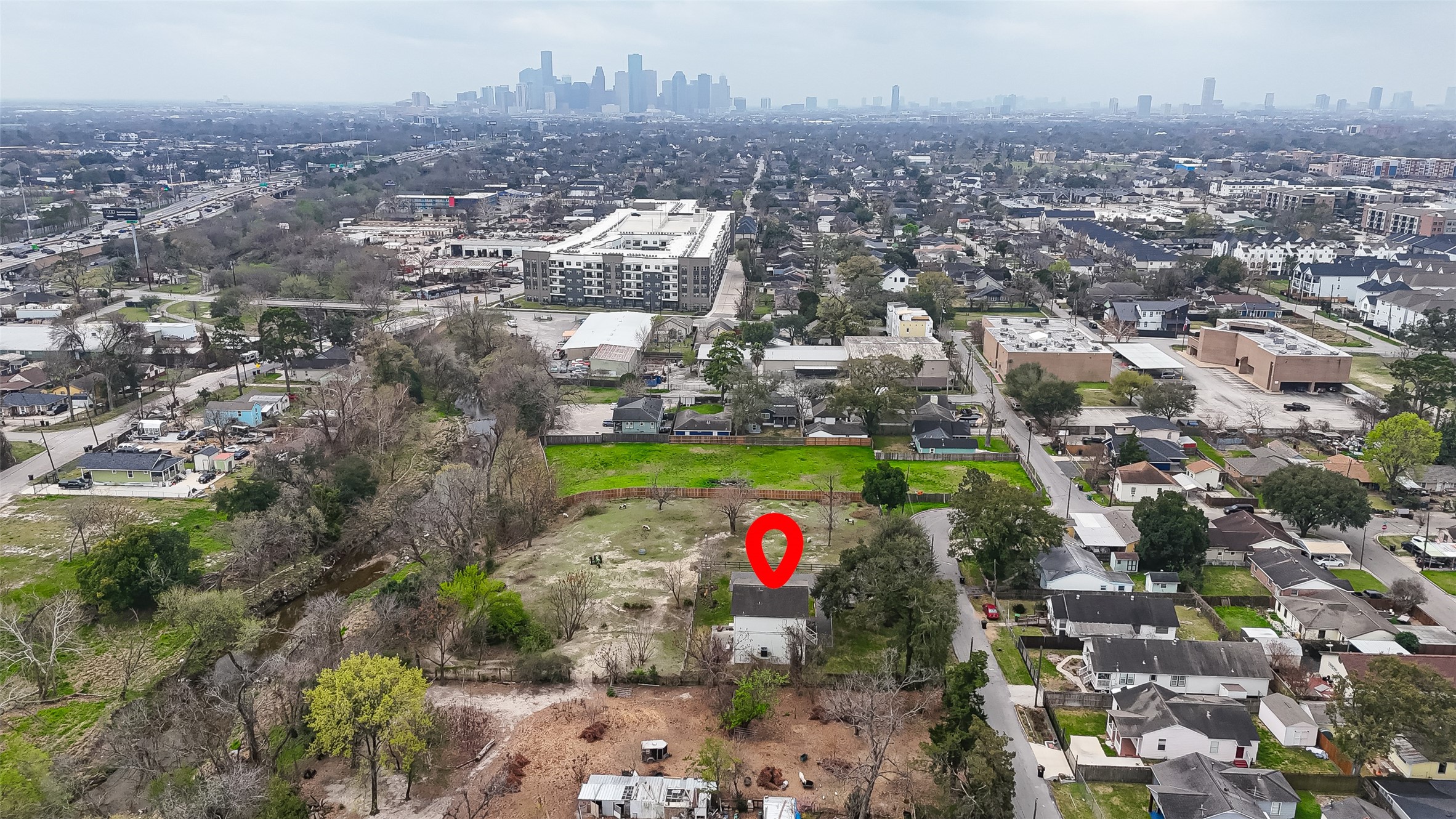 1808 Tabor Street Houston, TX 77009 - Photo 25 of 26 an aerial view of a houses with city view