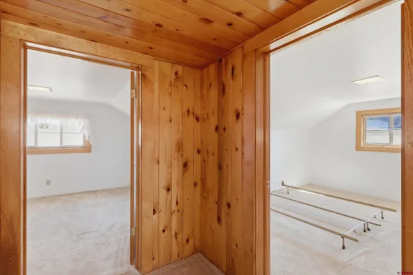 a view of walk in closet with window